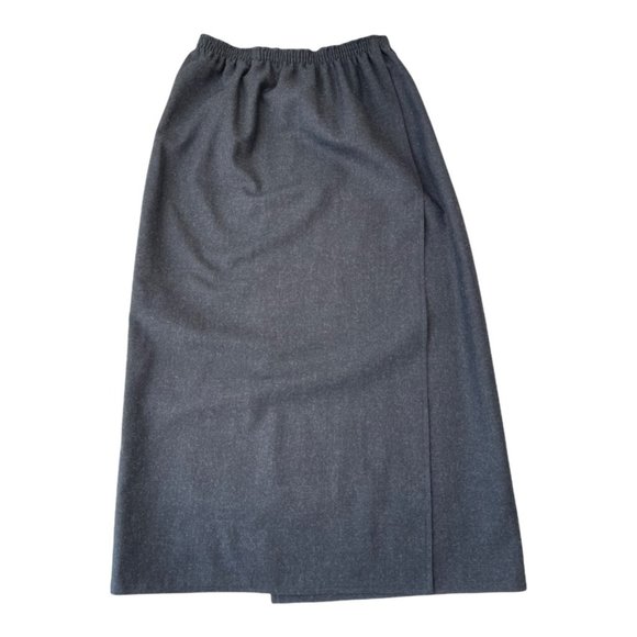 Vintage 90' Harve Benard by Benard Holtzman Gray Wool Skirt Women's size… - Picture 3 of 7